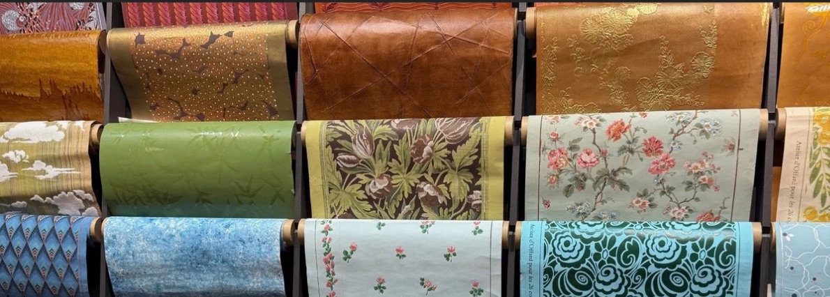 Textile rolls at Ronit Anderson showroom